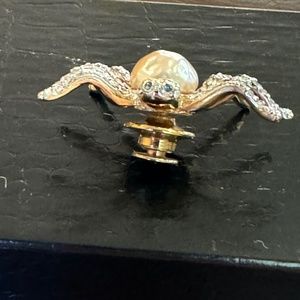 Vintage Carolee small rhinestone spider pin